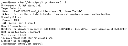 図4 winlockpwnの実行結果