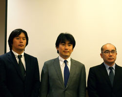 左より、宍倉 剛氏、草野 隆史氏、樋口 知之氏