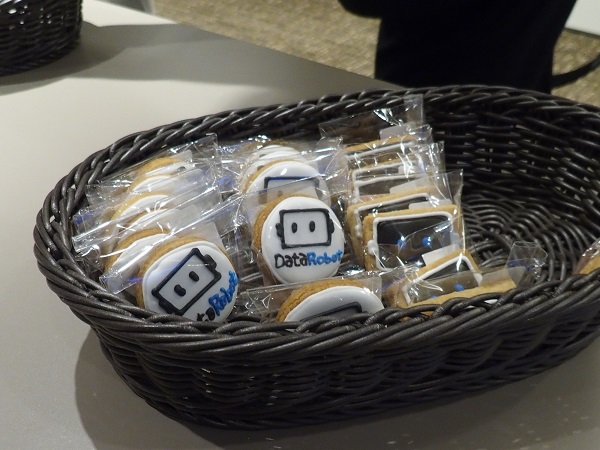 会場で配布されたDataRobot特製クッキー