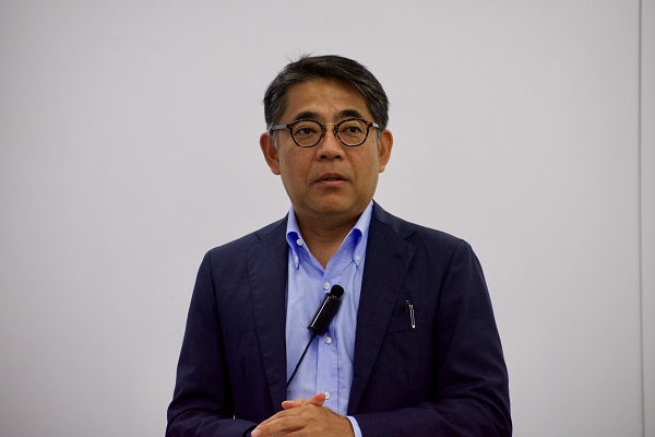 日本IBMのアナリティクス事業説明会に登壇した取締役専務執行役員 IBMクラウド事業本部長の三澤智光氏