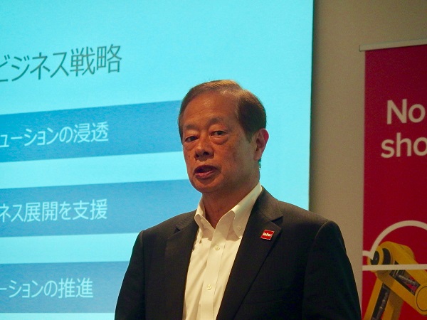 インフォアジャパン 代表取締役社長の新造 宗三郎氏