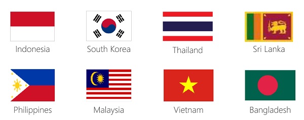 調査対象となった8カ国。日本が対象外なのは「海賊版ソフトの流通は他のアジア諸国と比較して低い」からだという